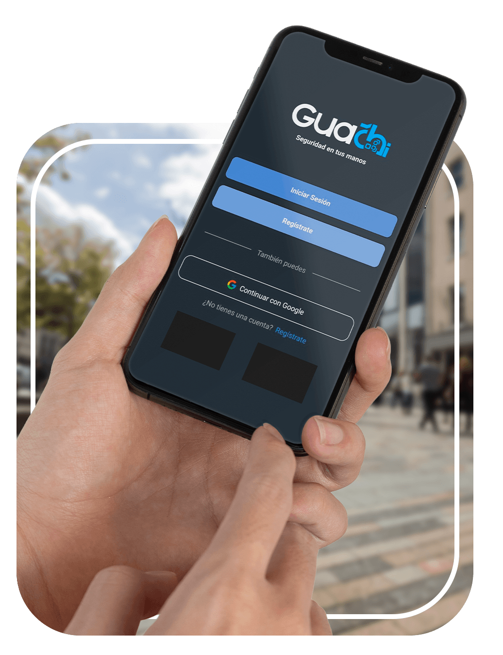 App Guachi en el móvil